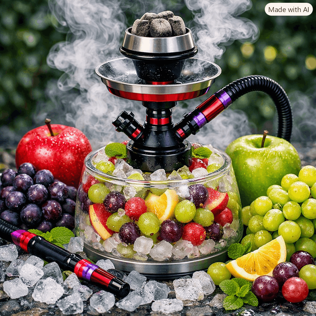 صورة أركيلة مكس تفاحتين وعنب