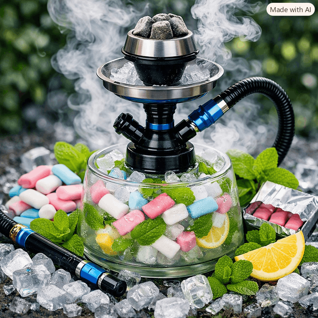 صورة أركيلة علك ونعناع